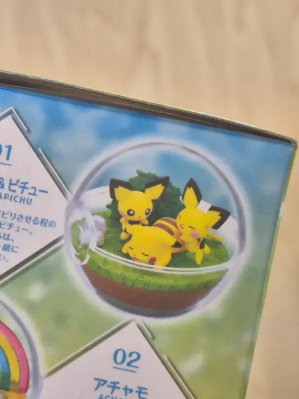 Miniature : Figurine Re-ment Pokemon "Terrarium Collection 9" : Pikachu & Pichu