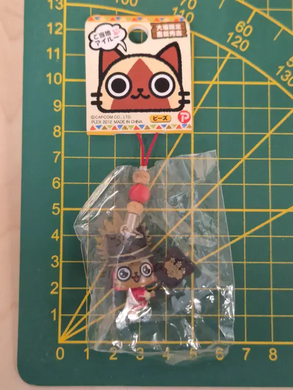 Miniature : Strap Monster Hunter Airou : Osaka limited Toyotomi Hideyoshi