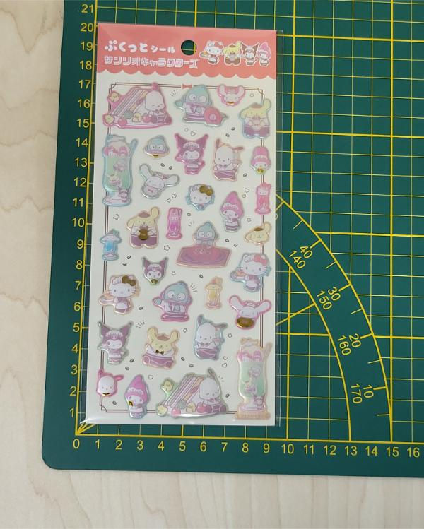 Miniature : Stickers Sanrio Characters Relief