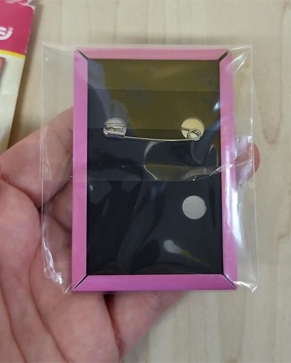 Miniature : Badge Kirby 30th anniversary Pink Power Puff 22.Inhale