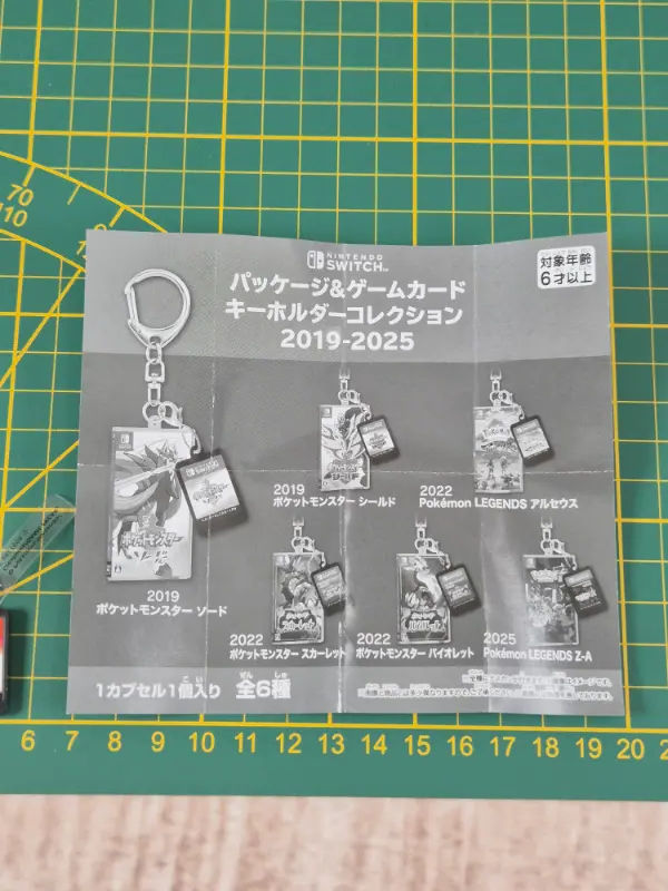Miniature : Gashapon Strap Pokemon "Package & Game card Key holder collection" : Bouclier
