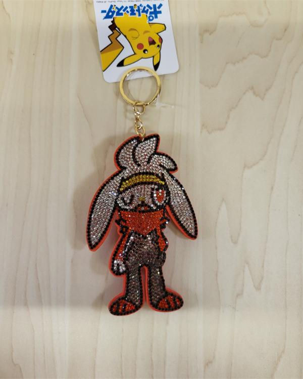 Porte-clefs Pokemon strass brillant Lapyro / Rabbifuto / Raboot