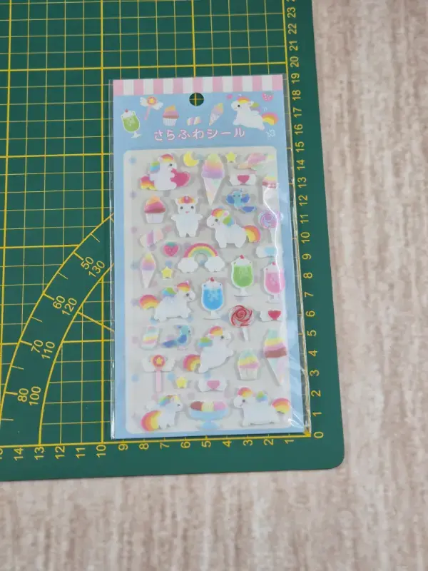 Miniature : Stickers Licornes Kawaii feutrine