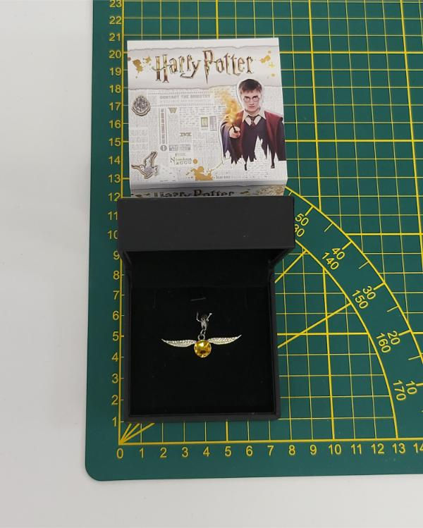 Miniature : Pendentif Harry Potter vif d'or argent et cristal Swarozski
