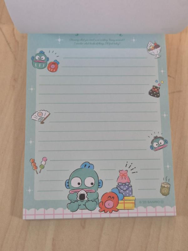 Miniature : Bloc memo Sanrio Grand Format : Hangyodon