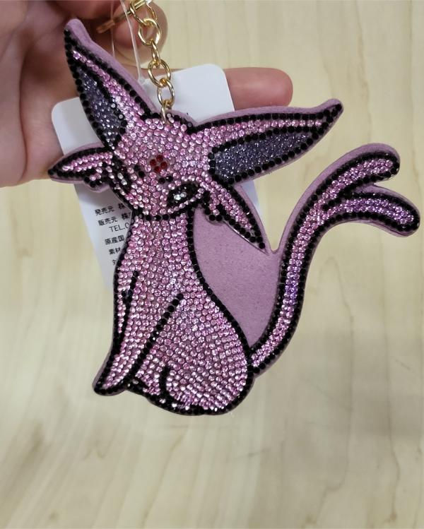 Miniature : Porte-clefs Pokemon strass brillant Mentali / Eifie / Espeon