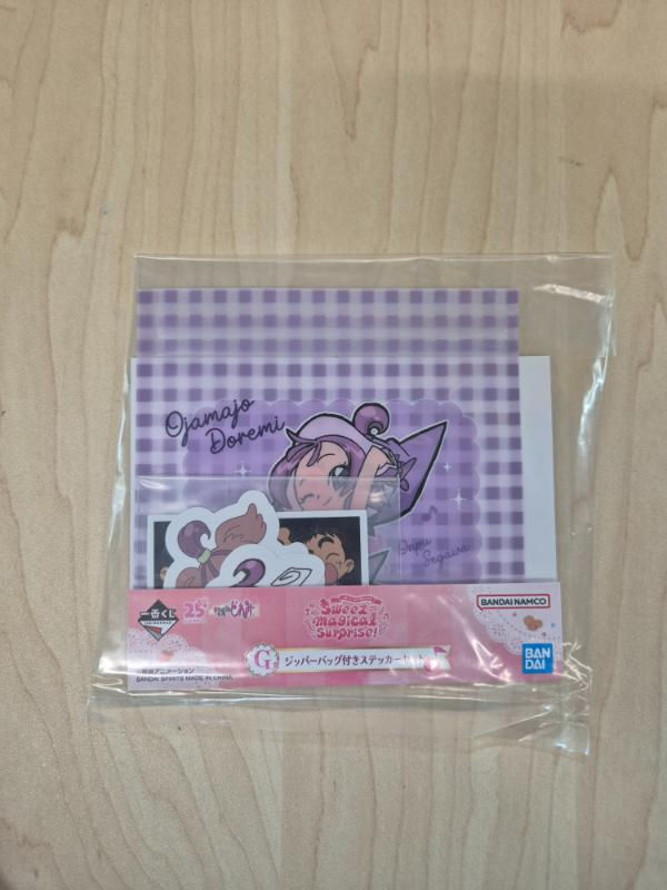 Stickers + Zip bag Magical Doremi Ichibankuji "Sweet Magical Surprise" : Onpu