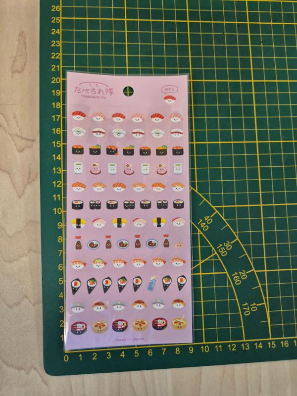 Miniature : Stickers "Taberaretai" : Sushis