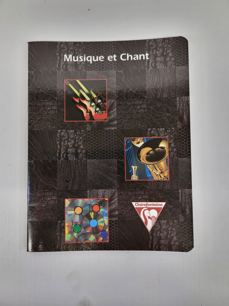 Miniature : Cahier musique & chant Clairefontaine 17 x 22 cm