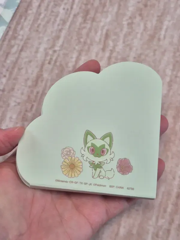 Miniature : Bloc memo Pokemon "Blooming Days" : Poussacha / Nyaoha