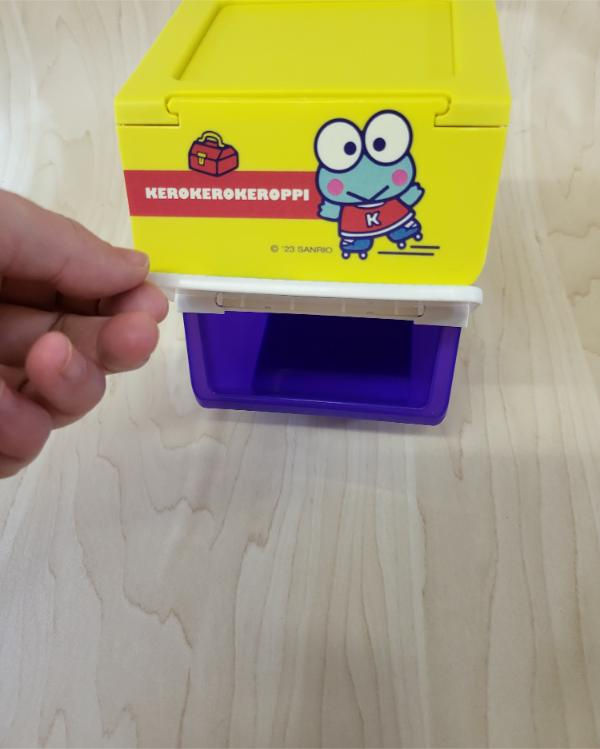 Miniature : Set 2 mini boîtes conteneurs Sanrio Keroppi et Hangyodon