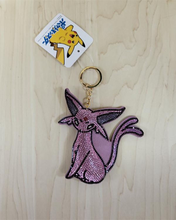 Porte-clefs Pokemon strass brillant Mentali / Eifie / Espeon