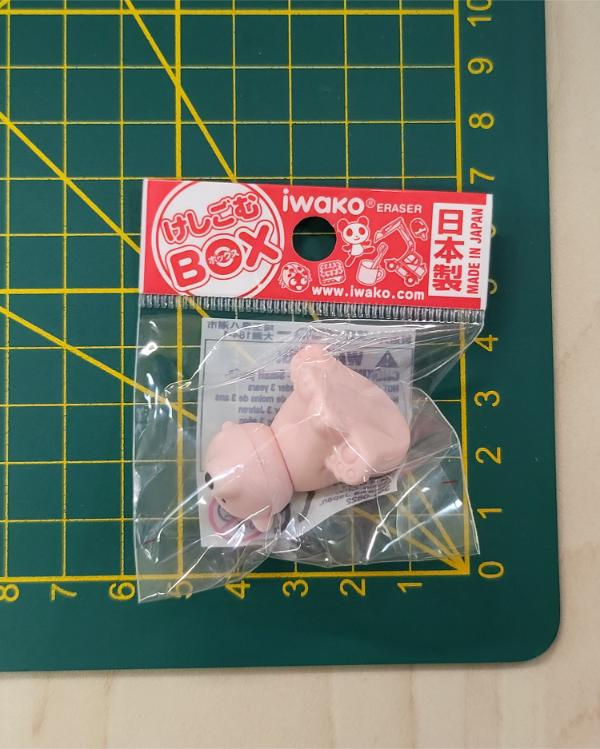 Miniature : Gomme japonaise Iwako : Ourson rose