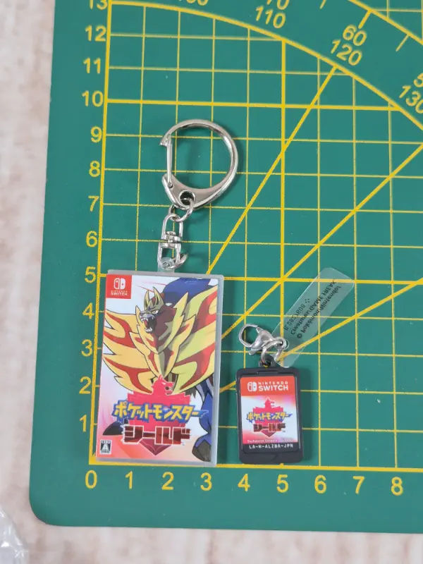 Miniature : Gashapon Strap Pokemon "Package & Game card Key holder collection" : Bouclier