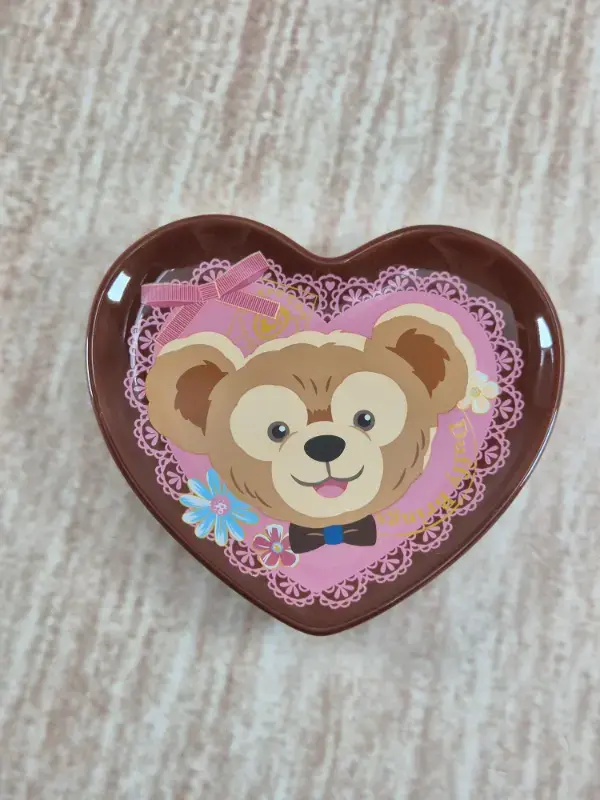 Mini assiette Tokyo Disney Sea Duffy's Friend : Cœur marron Duffy