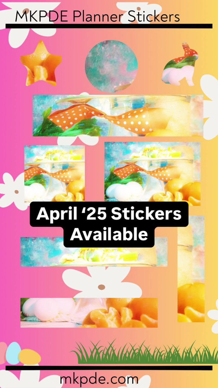 April Spring Theme Stickers | MK Pure Diamond Events