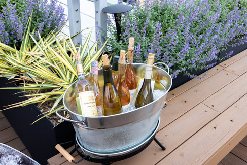 downtown DC rooftop catering wine selection