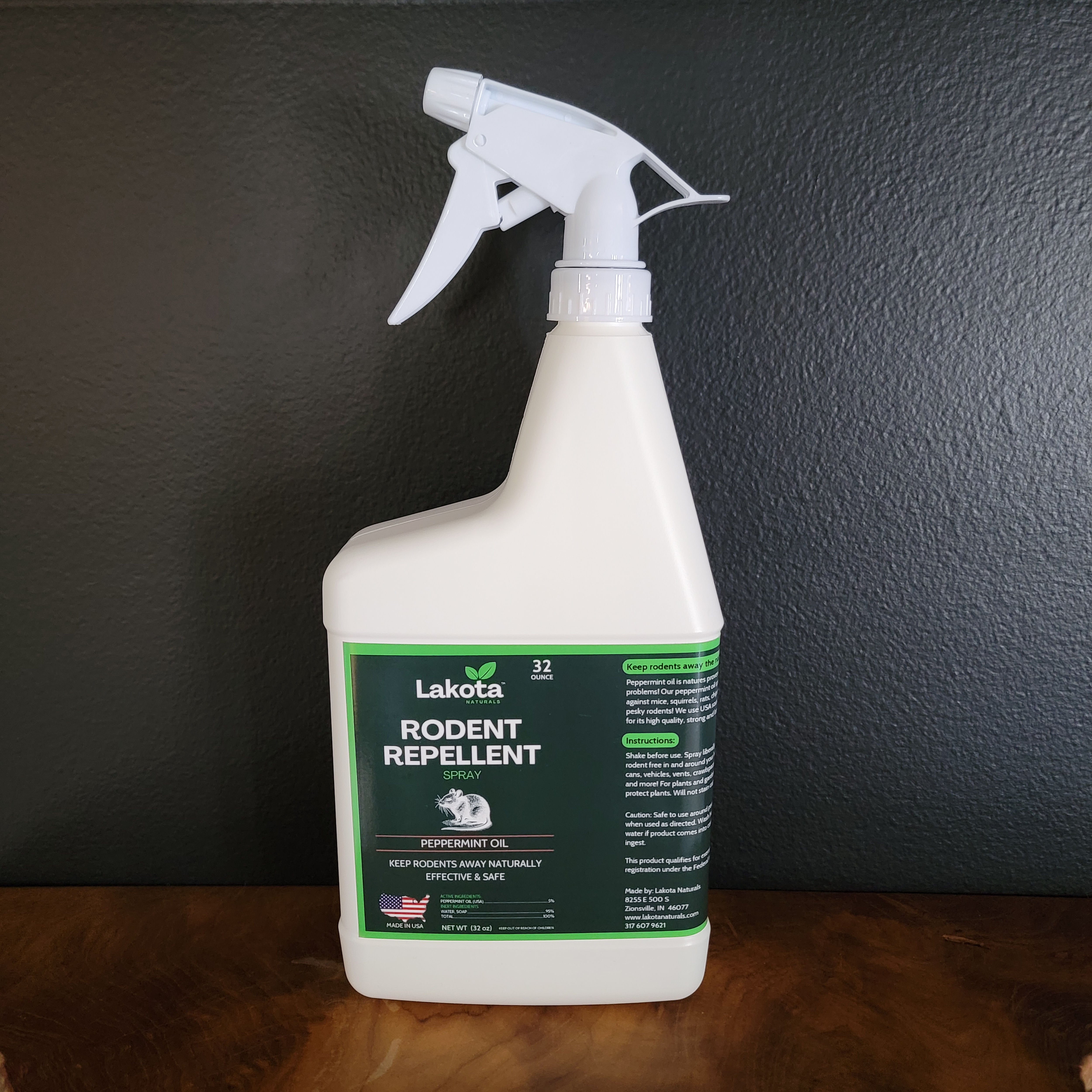 Peppermint Oil Rodent Repellent Spray - 32oz