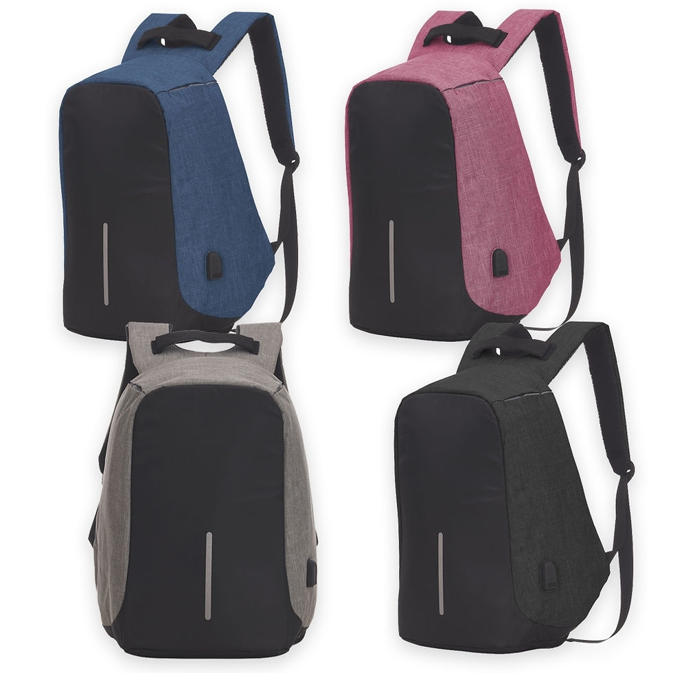 Miniatura: Mochila Poliéster Anti-Furto USB