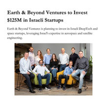 Earth & Beyond Ventures to Invest $125M in Israeli Startups
