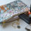 Thumbnail: handmade mosaic montage zipper pouch in framboise