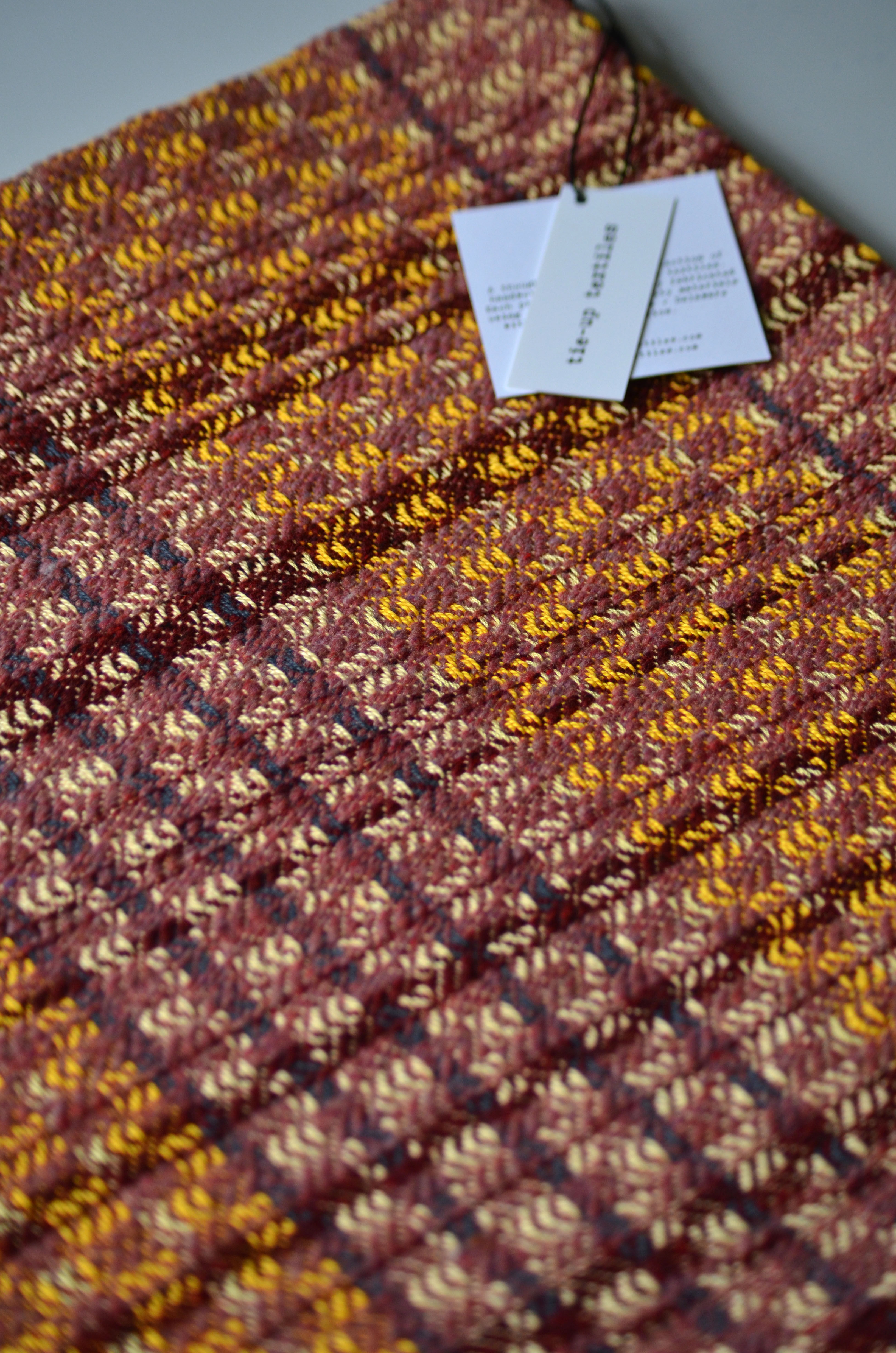 pink and blush woven detail