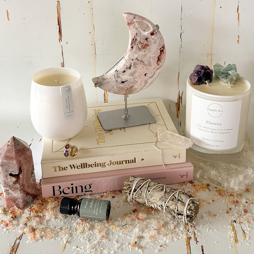 From Candles, Organic Tea, Crystals, Aromatherapy, Bath and Body, Zen Library & Living products - we have you covered!