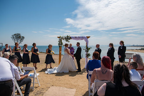 Ceremony Space and Bridal Party