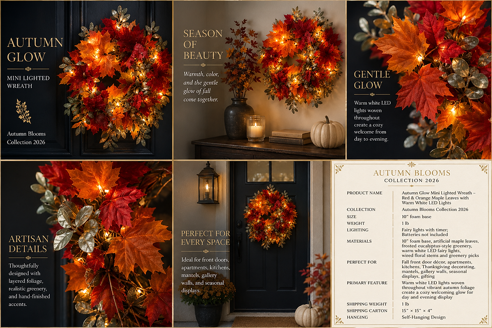 Thumbnail: Autumn Glow Mini Lighted Wreath