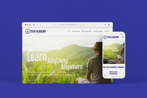 Tech Academy Responsive Wix Website Design