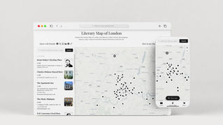 Literary Map of London: Discover Iconic Literary Landmarks with Real-Time Location & Distance Updates