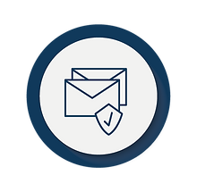 it is a round contact icon with hover effect of copy