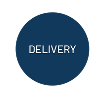 it is a round delivery icon