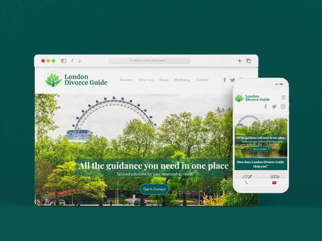 London Divorce Guide Responsive Wix Website Design