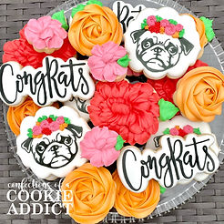 Pug Life Congrats Cookies