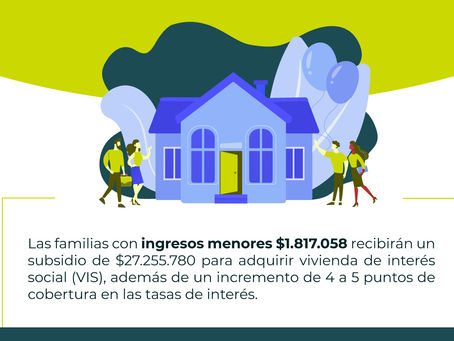 Aumenta el Valor del Subsidio Familiar de Vivienda por parte de las Cajas de Compensación