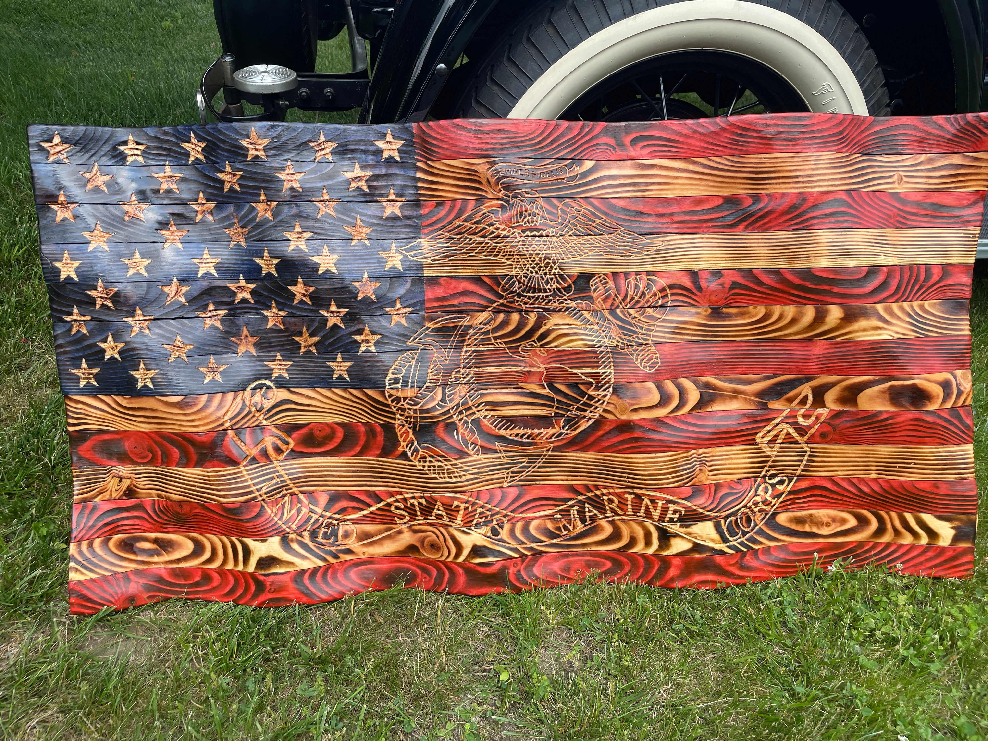 Customizable Wooden American Flag - Starting at $150+
