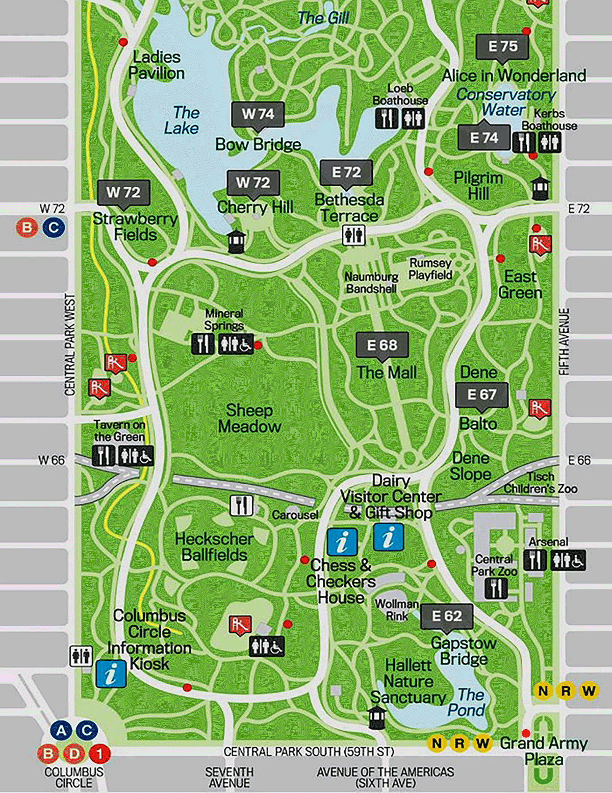 Map of Central Park