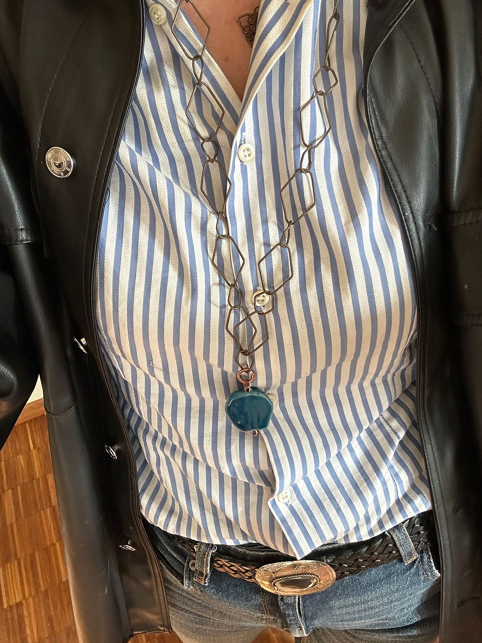 Miniatura: Perla blu lunga 