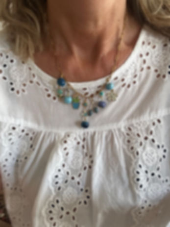 Panarea blu girocollo