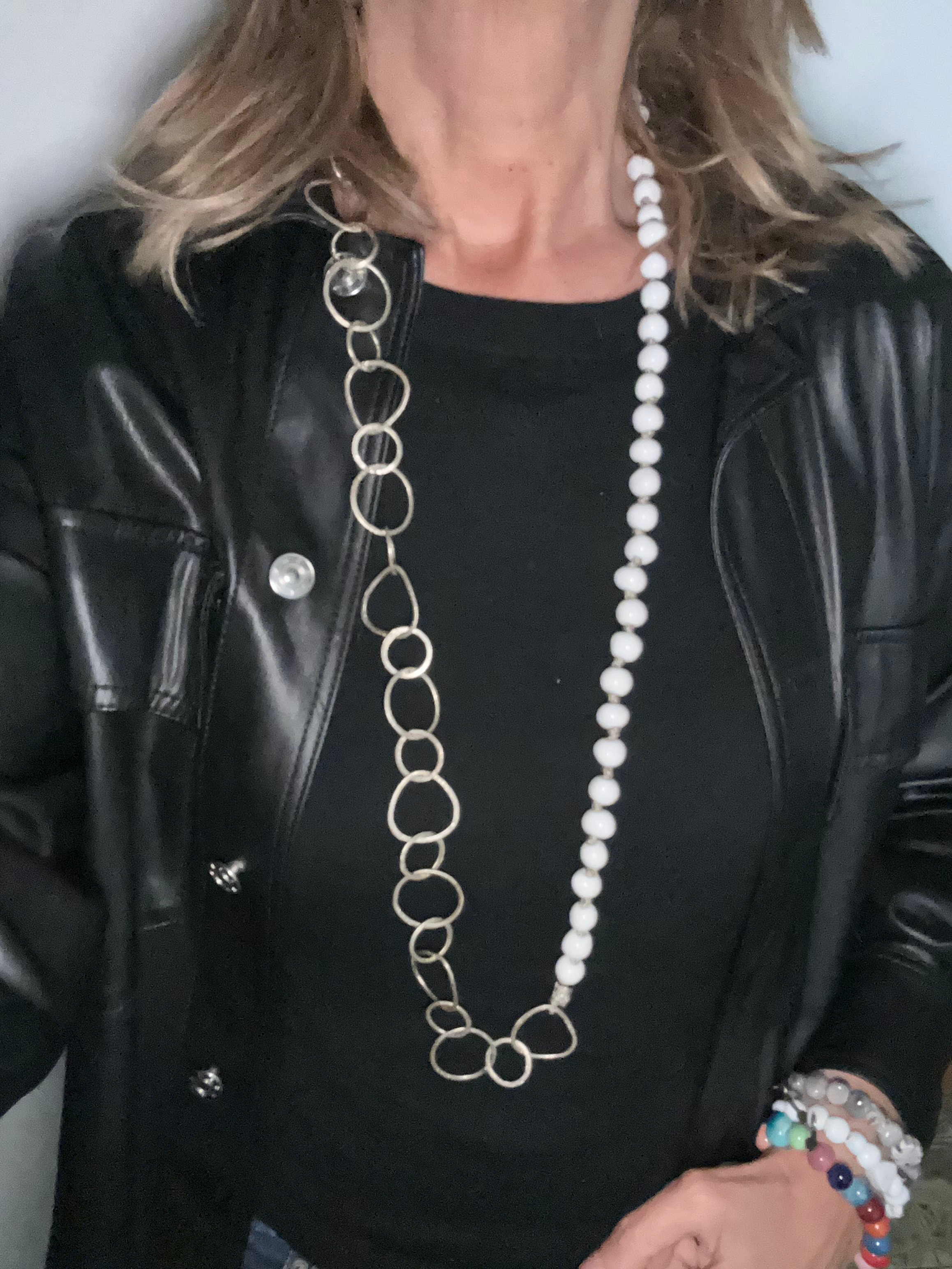 Mezzaluna bianca lunga