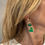 Thumbnail: Orecchini cuore verde