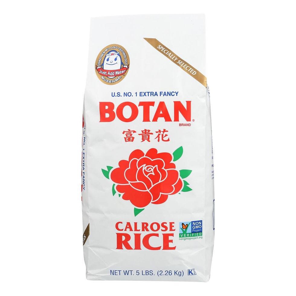 Botan Rice - Rice - Calrose - Case of 8 - 5 lb.