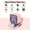 Thumbnail: Retro Pixel Art Bluetooth Portable Speaker Alarm Clock DIY LED Display Board; Cu