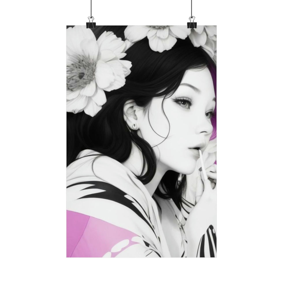 Thumbnail: The Floral Crown Mystery and Beauty of A Woman Matte Vertical Posters