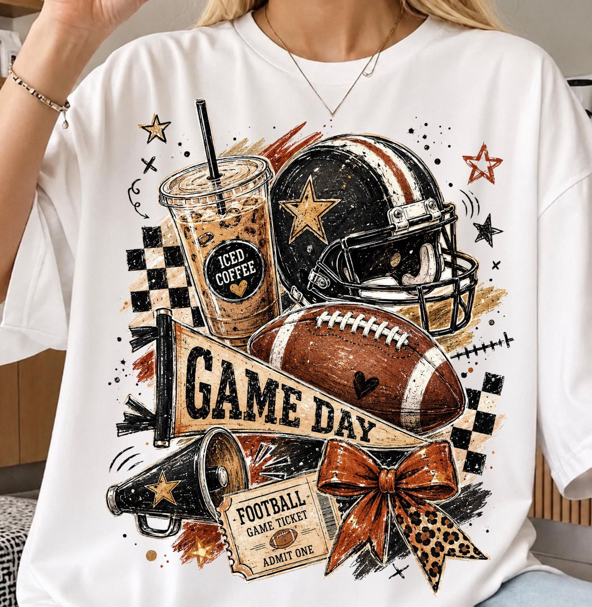 Game Day Football Aesthetic Fall Shirt