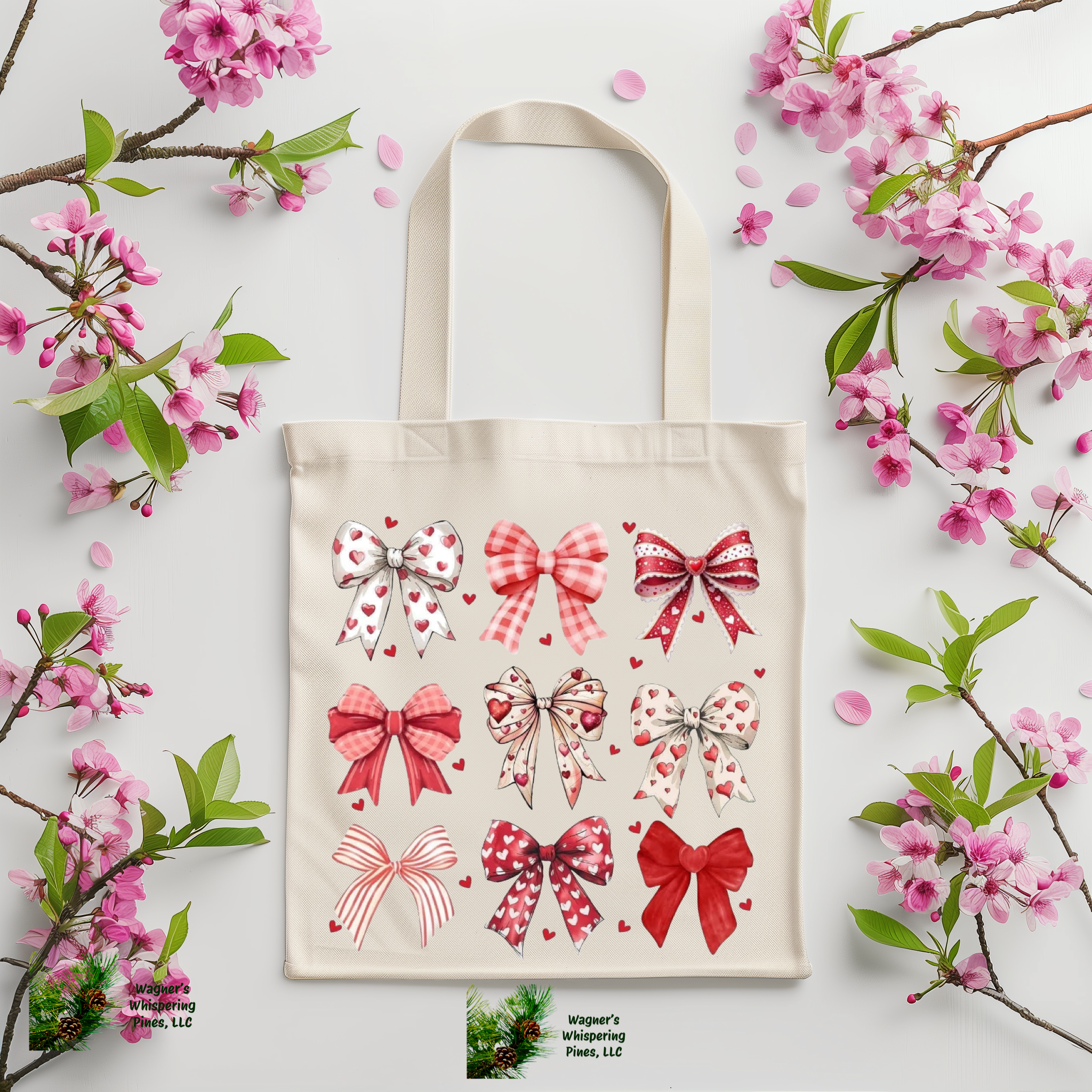 Coquette Valentine’s Day Tote Bag