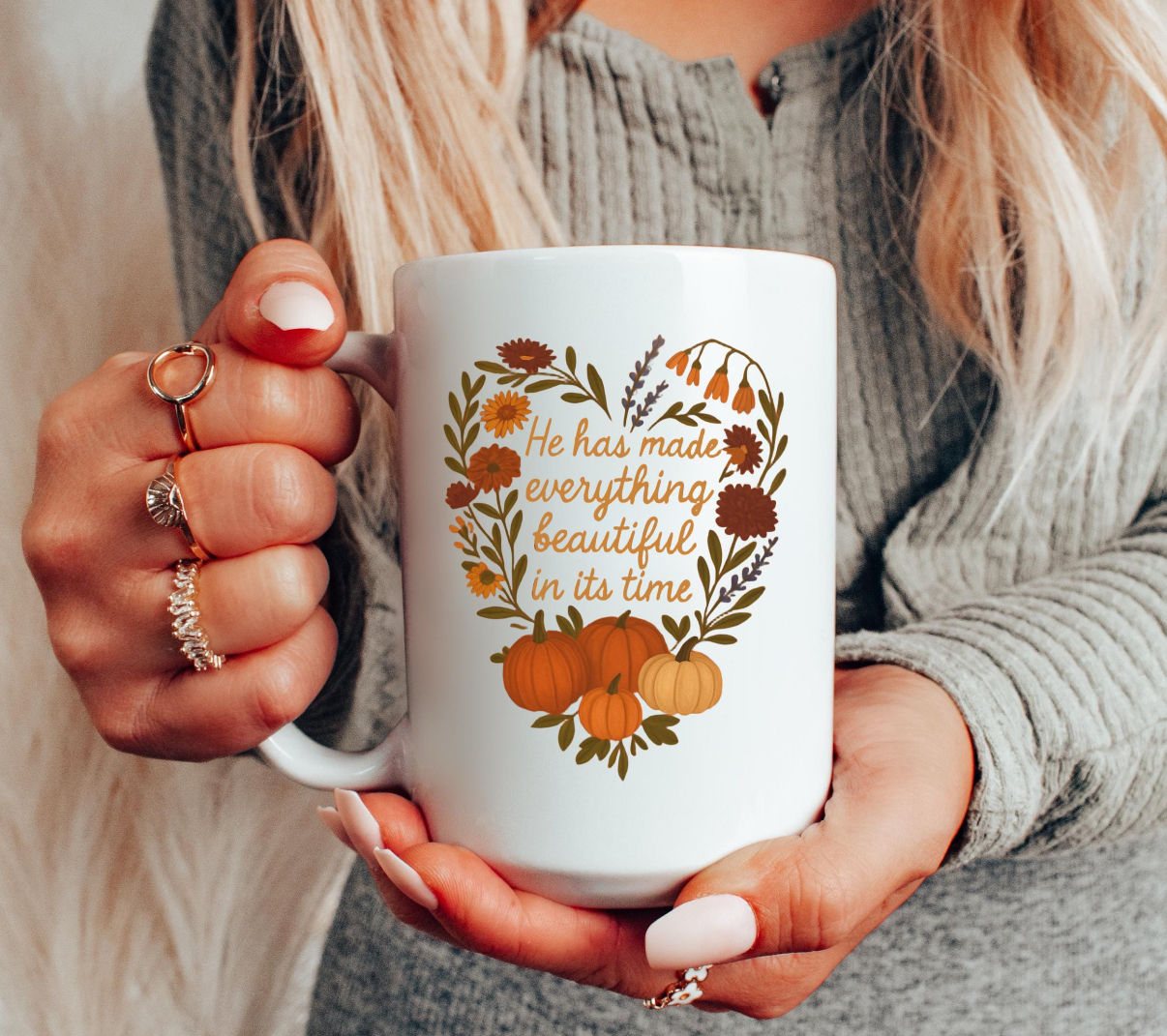 He Has Made Everything Beautiful Ceramic Handmade Coffee Cup