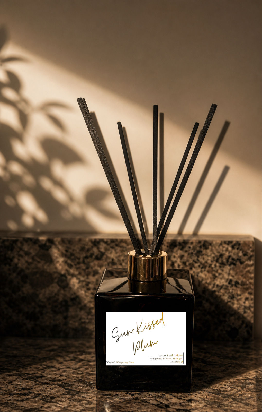 Sun-Kissed Plum Luxury Reed Diffuser