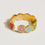 Thumbnail: 18K Marbella Gold Floral Patterned Ring Non-Tarnish